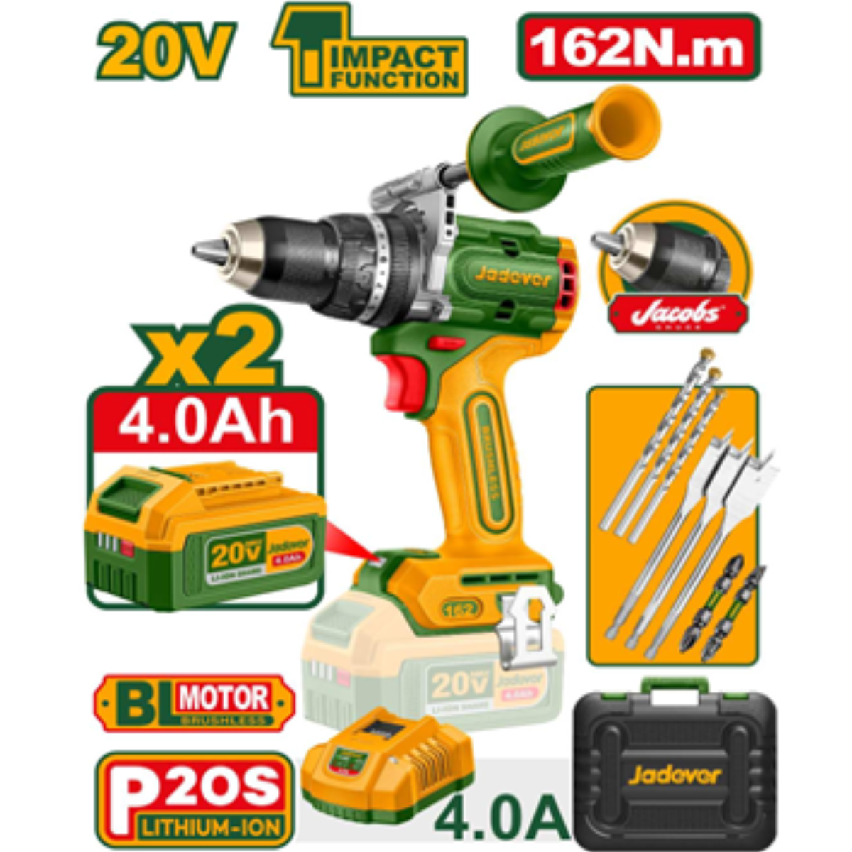 Máy Khoan Dùng Pin Cầm Tay JDCDP16281 Chính Hãng – Khoan & Bắt Vít Mạnh Mẽ – Gọn Nhẹ Dễ Sử Dụng