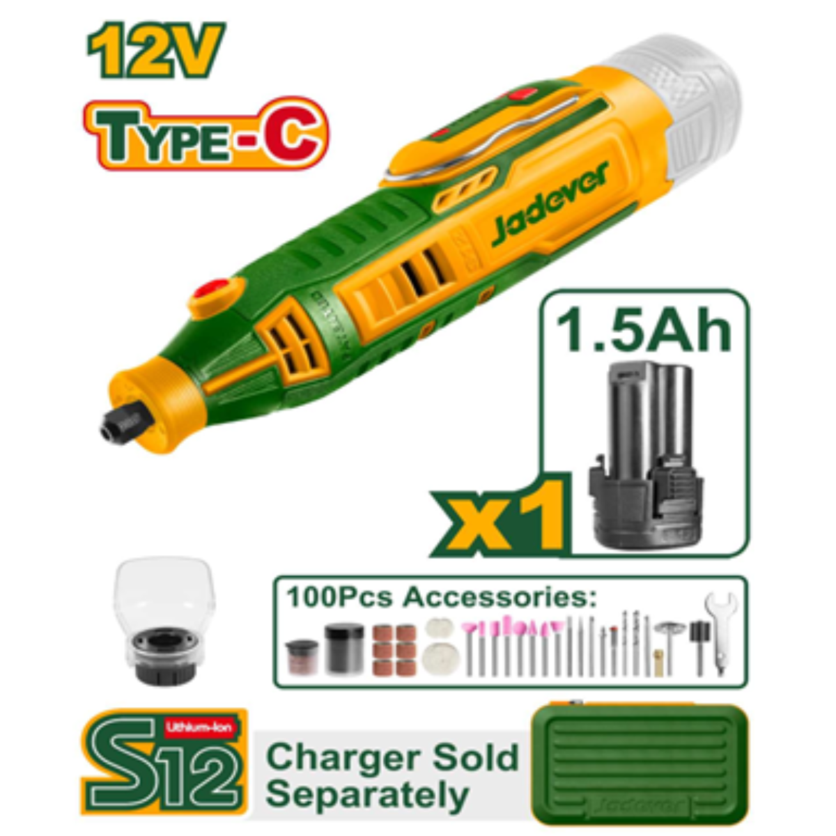 Máy Mài Dùng Pin JDRY1M121 Chính Hãng – Mài Gọn Chính Xác – Gọn Nhẹ – Tiện Lợi Cho Gia Đình & DIY